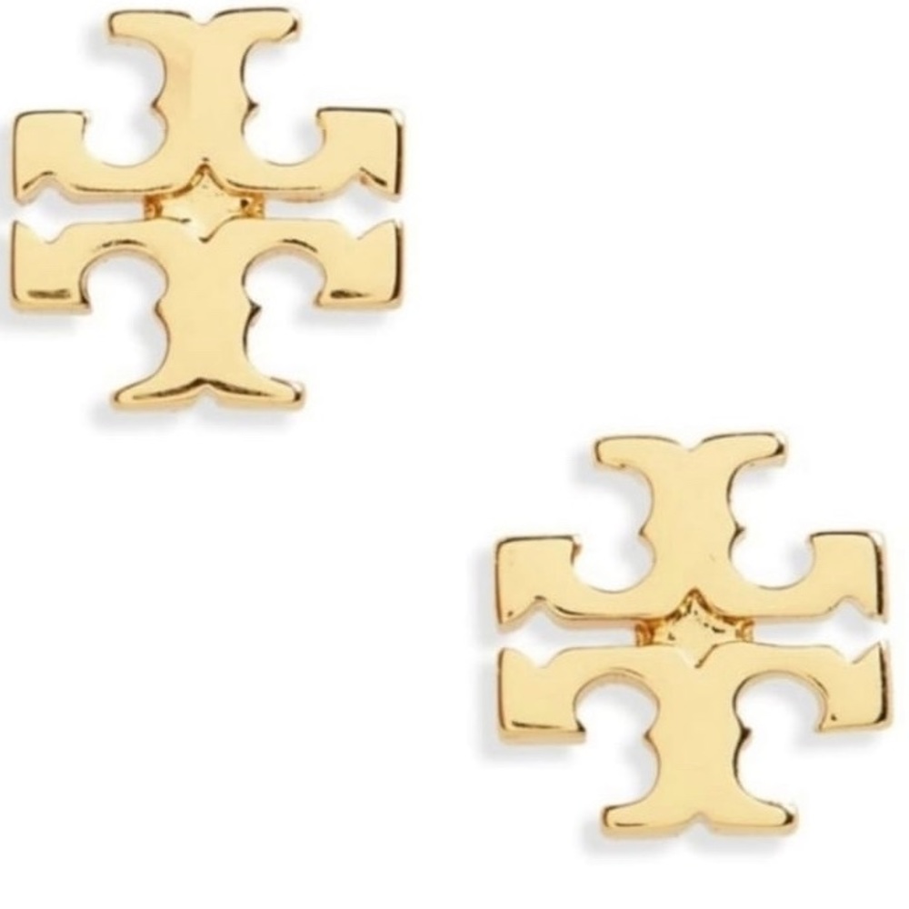 Gold Tory Burch stud earrings - Picture 2 of 3